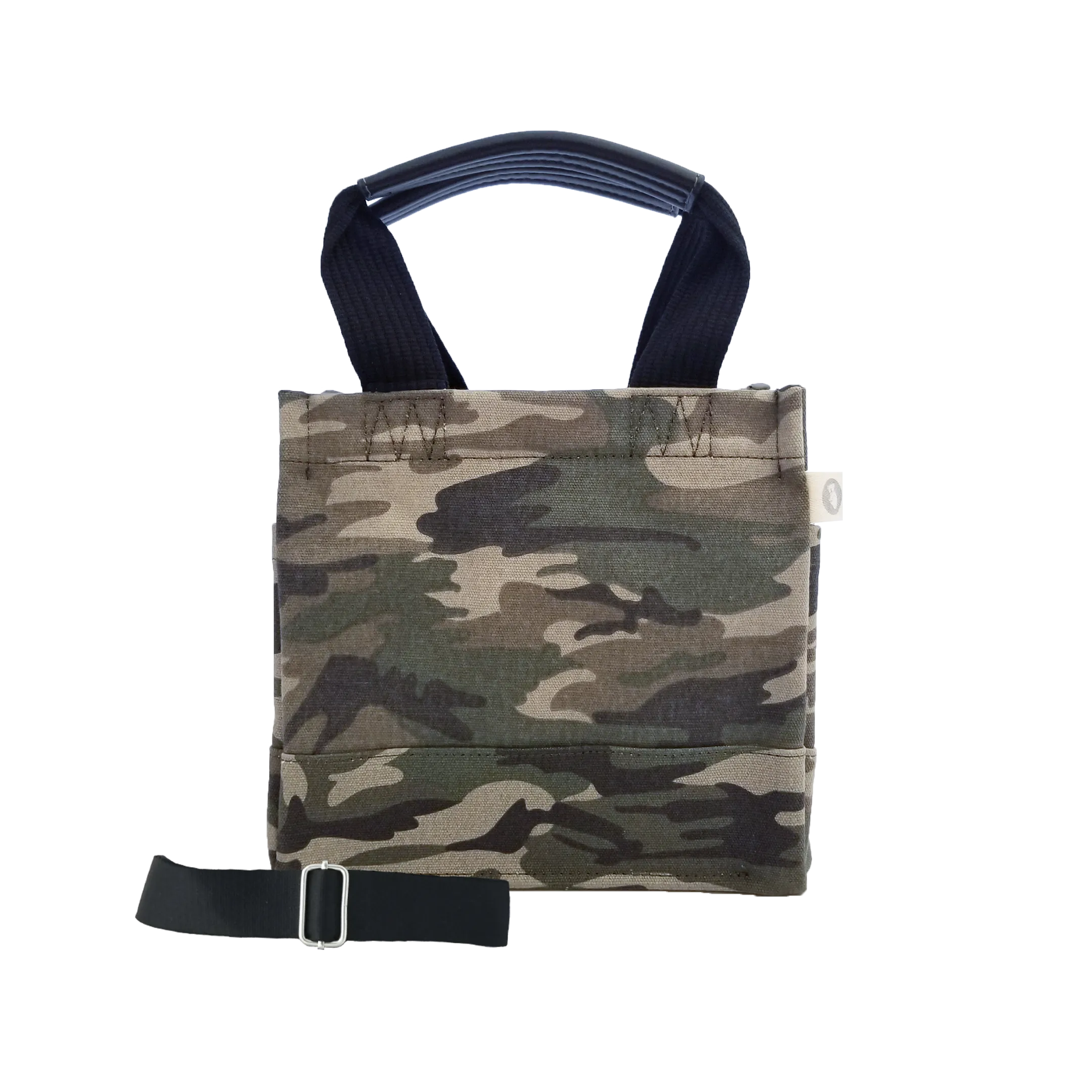 Mini Luxe North South Bag: Green Camouflage