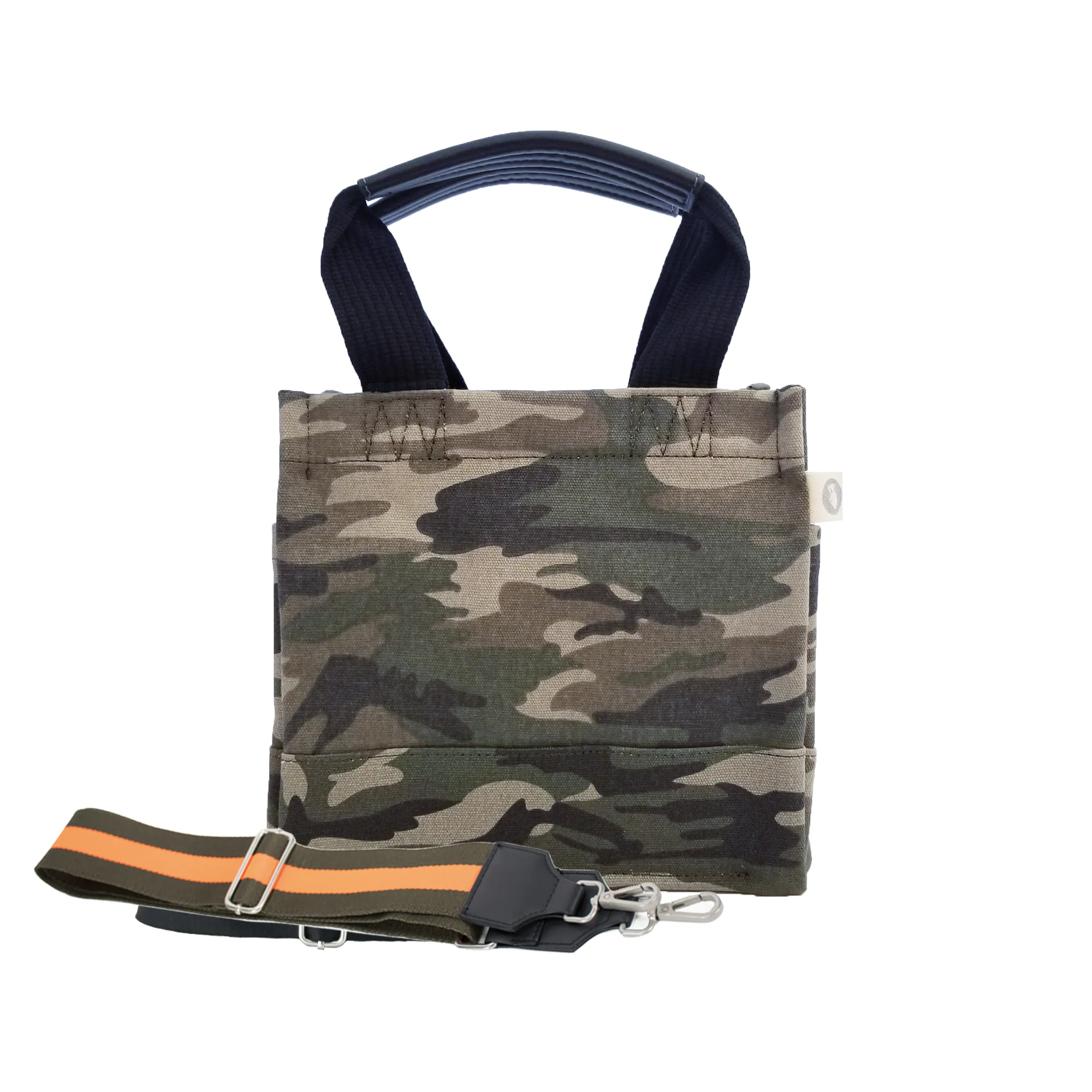 Mini Luxe North South Bag: Green Camouflage