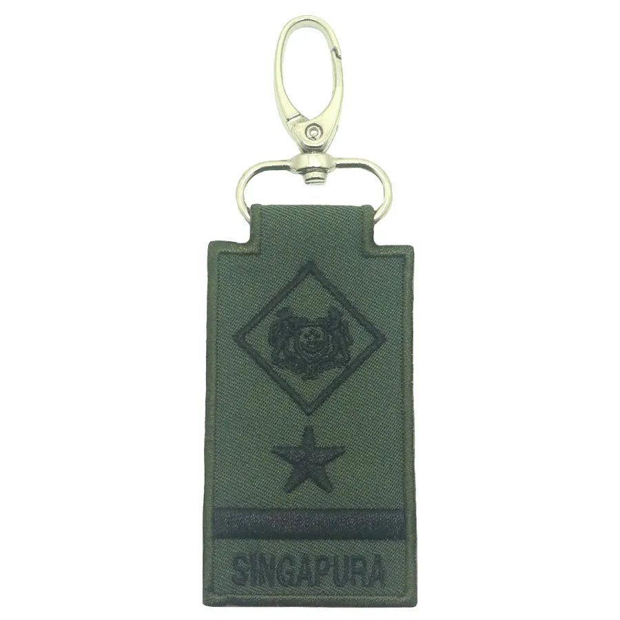 MINI SAF RANK KEYCHAIN - ME8 (OD GREEN) (NEW)