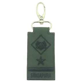 MINI SAF RANK KEYCHAIN - ME8 (OD GREEN) (NEW)