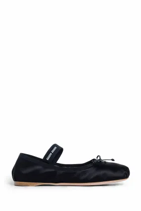 MIU MIU WOMAN BLACK FLATS