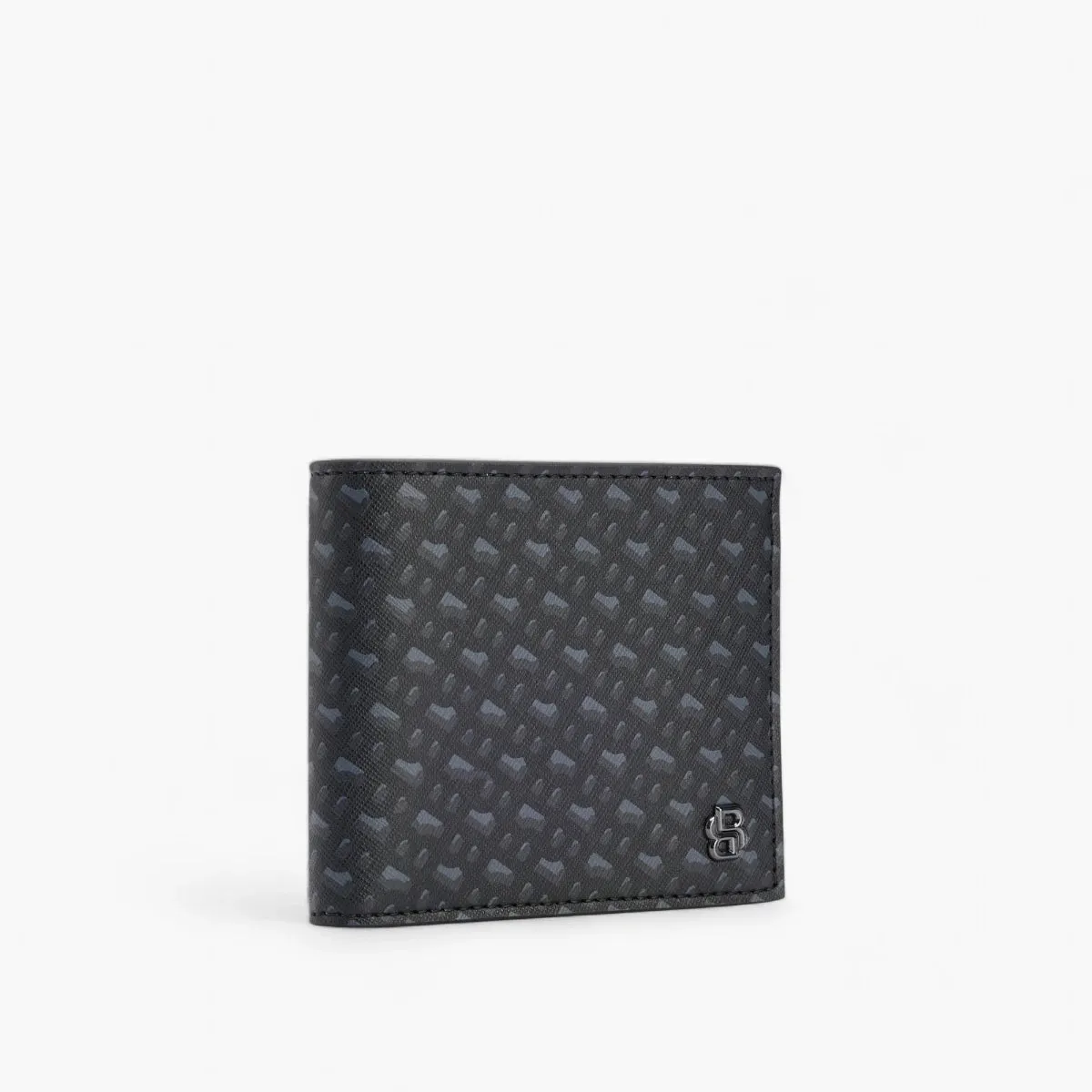 Monogram Folding Wallet With Double B Trim