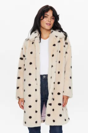 Nümph Nuflotta Faux Fur Jacket in Sesame