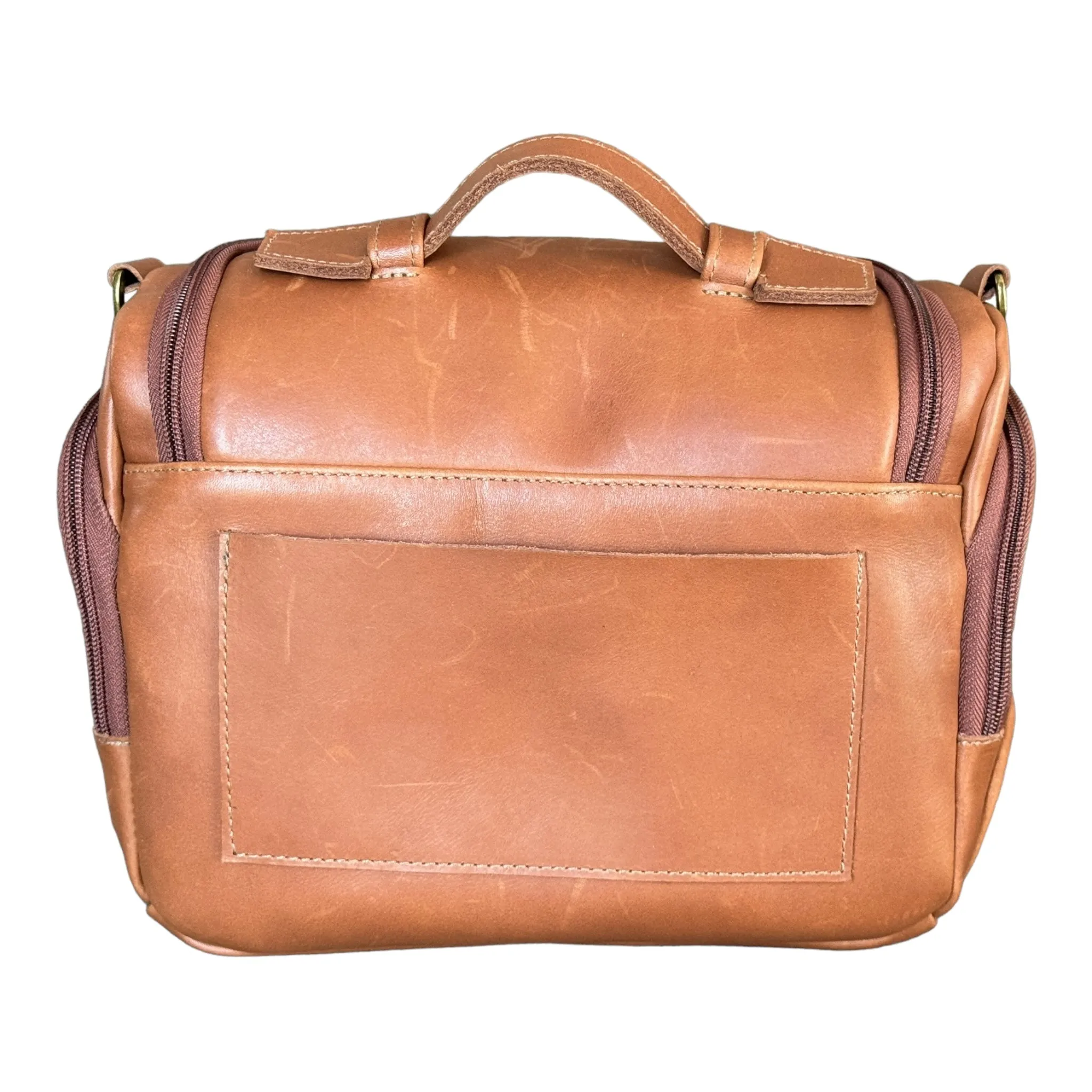 Oliver Cosmetic Train Case Leather