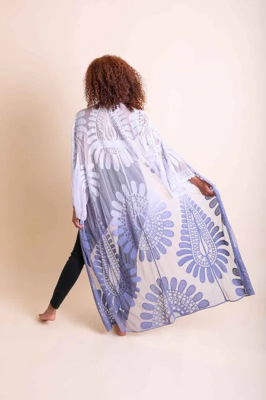 Ombre Bohemian Lace Kimono available in multiple colors