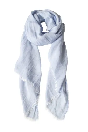 Pastel blue scarf in soft blend