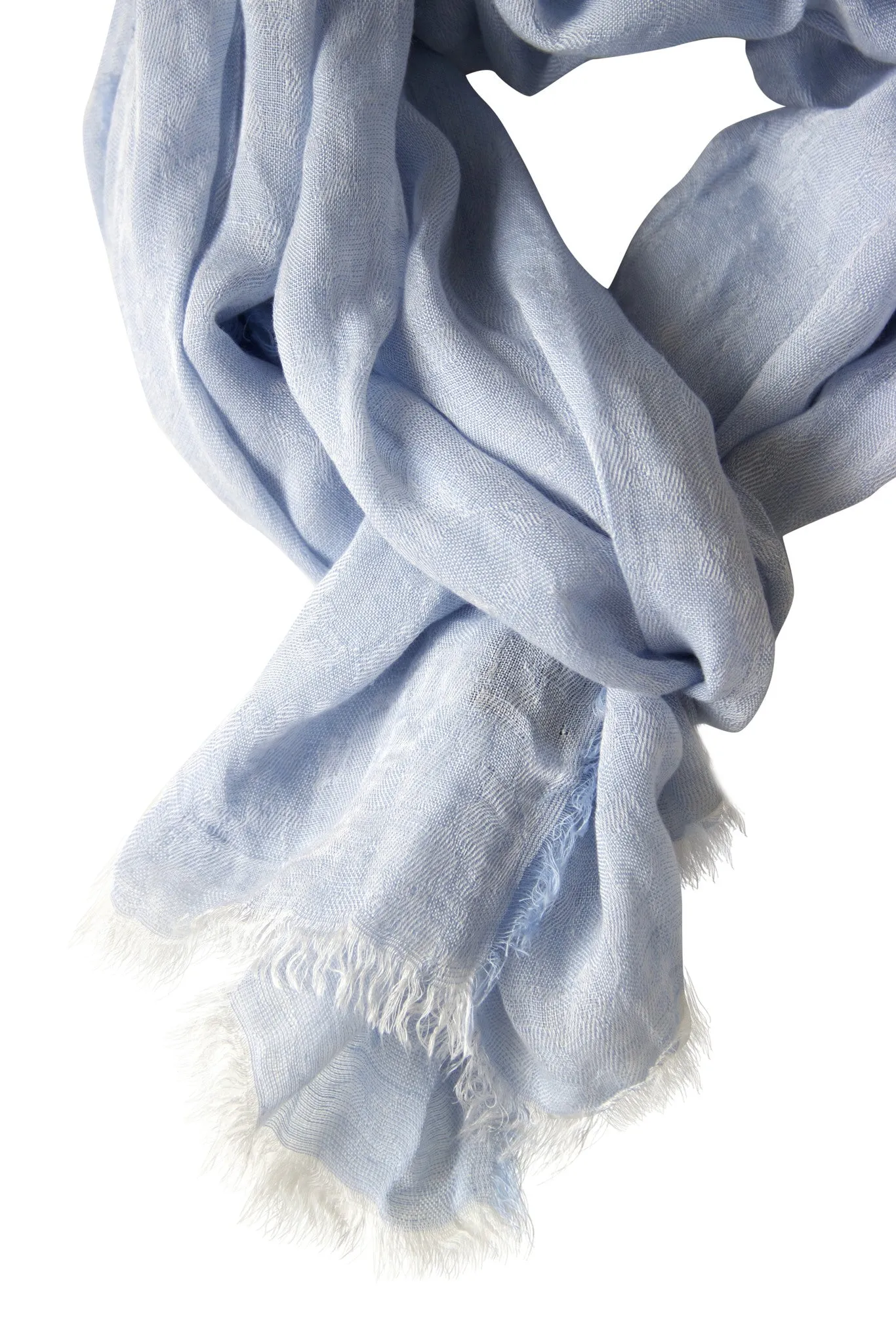 Pastel blue scarf in soft blend