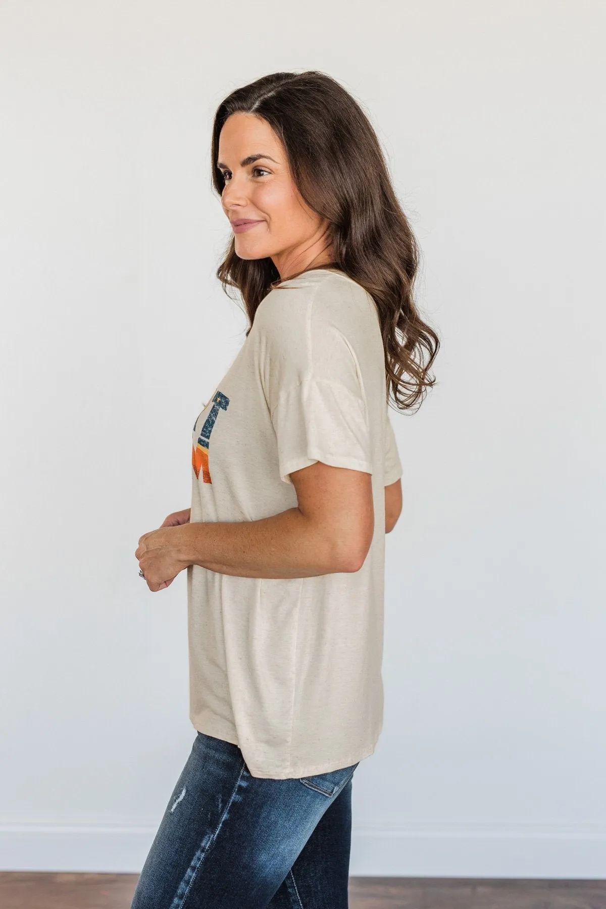 "Desert Dream" Graphic Tee- Heathered Oatmeal