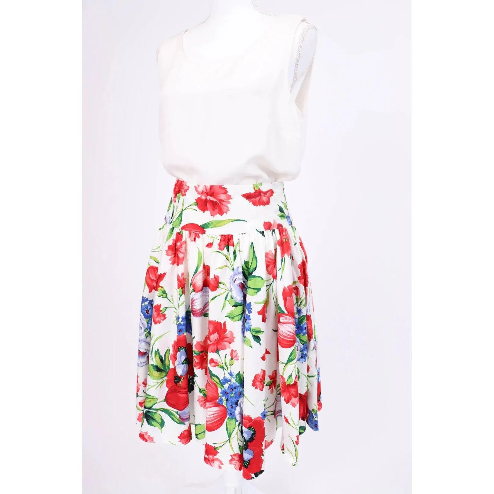 RALPH LAUREN 80's Floral Skirt | Size S