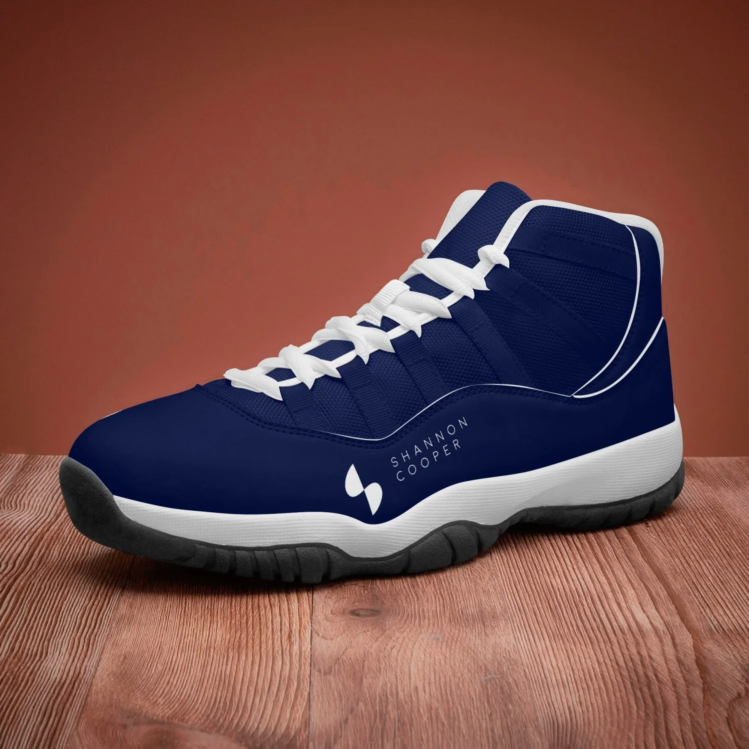 SHANNON COOPER RACING Leather Racing shoes - 'Excelsior' - Navy