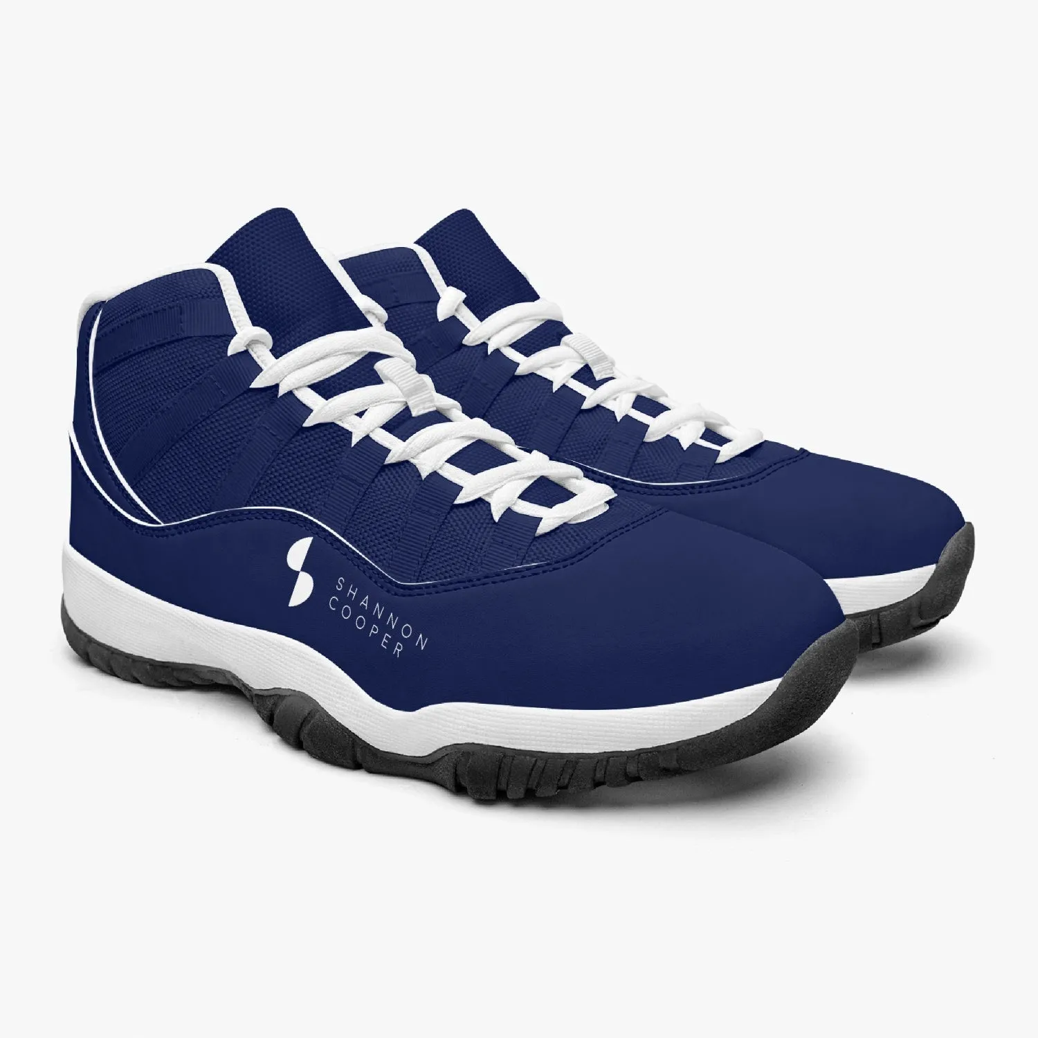 SHANNON COOPER RACING Leather Racing shoes - 'Excelsior' - Navy