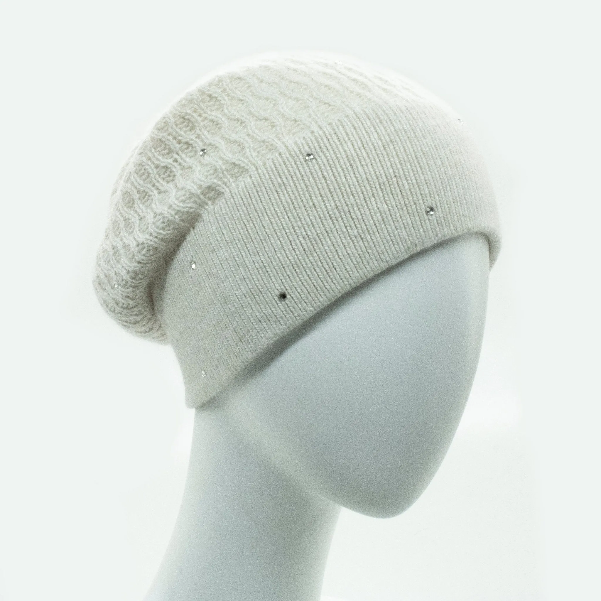 SLOUCHY HAT WITH CRYSTALS