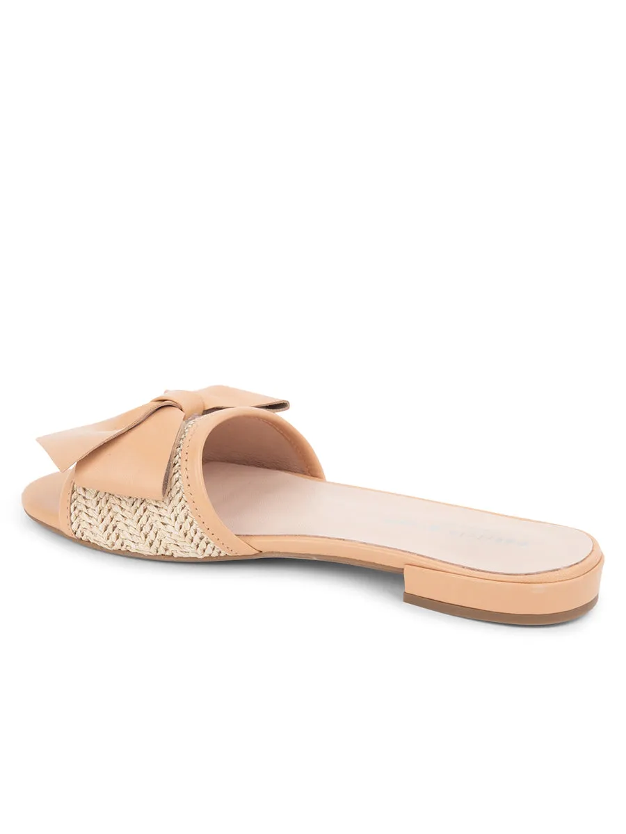 St. Tropez Raffia Slide Sandal