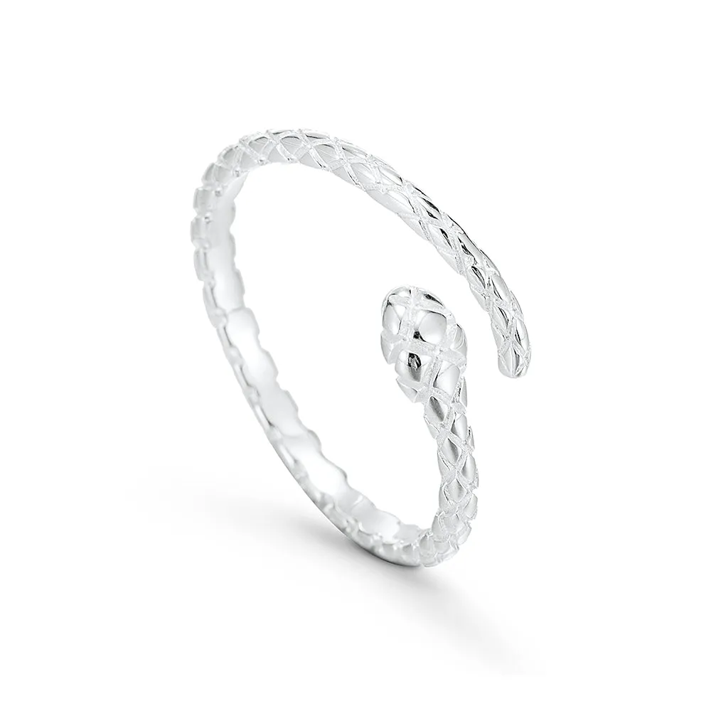 Sterling Silver Python Snake Ring