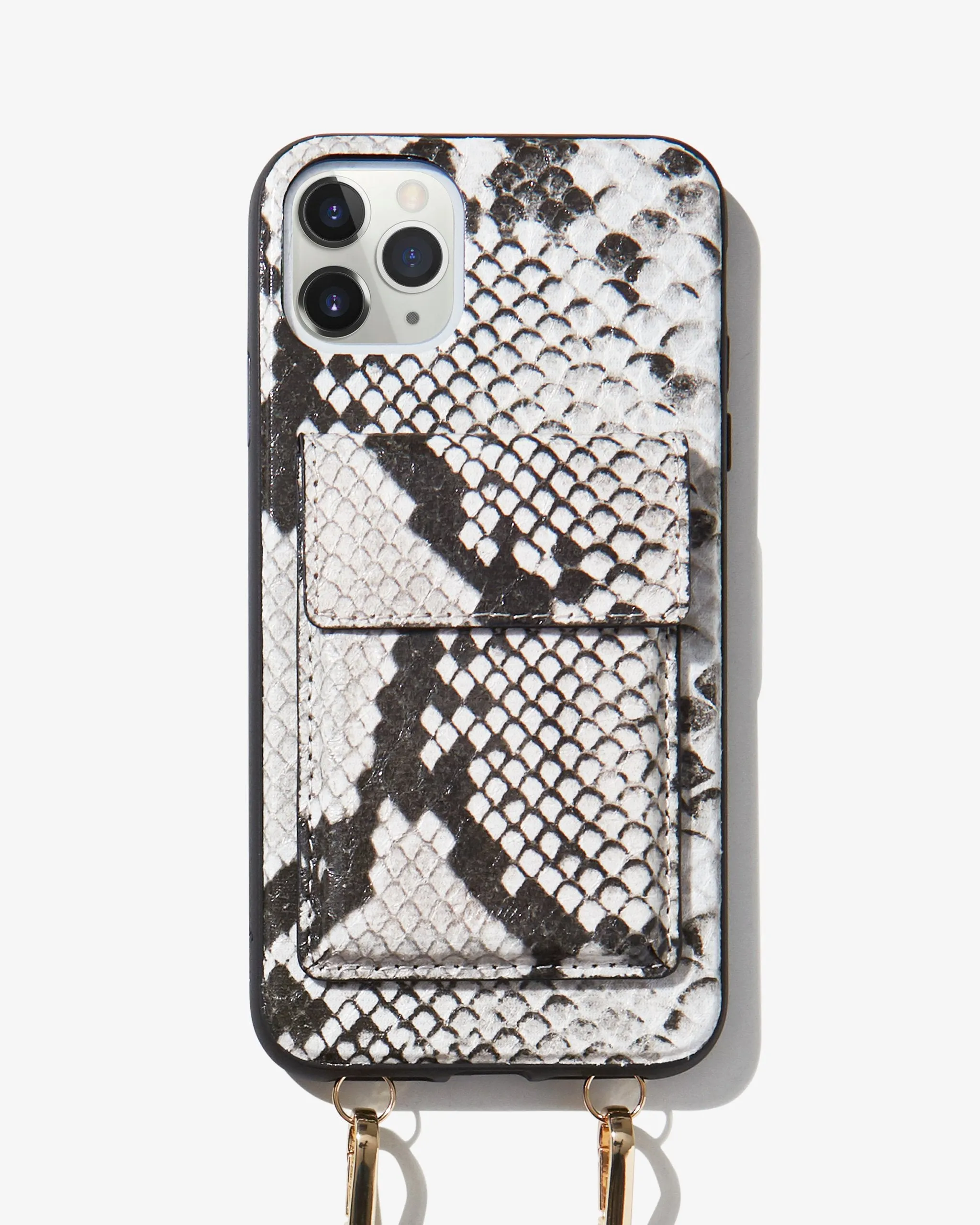 Tres Case Crossbody - Gray Python, iPhone 11 Pro Max / (XS Max)