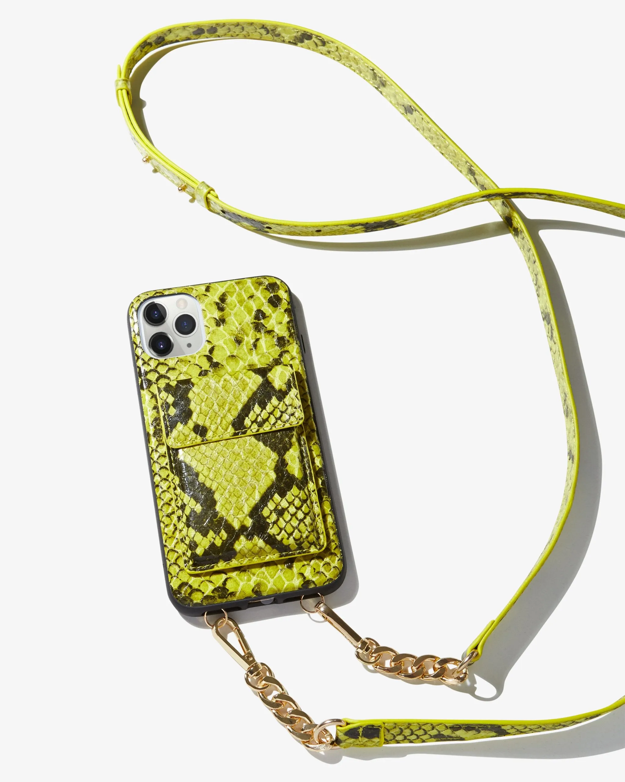 Tres Case Crossbody - Neon Green, iPhone 11 Pro Max / (XS Max)