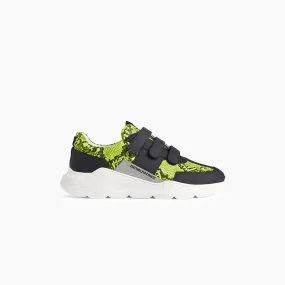 velcro panel runner / black   neon python