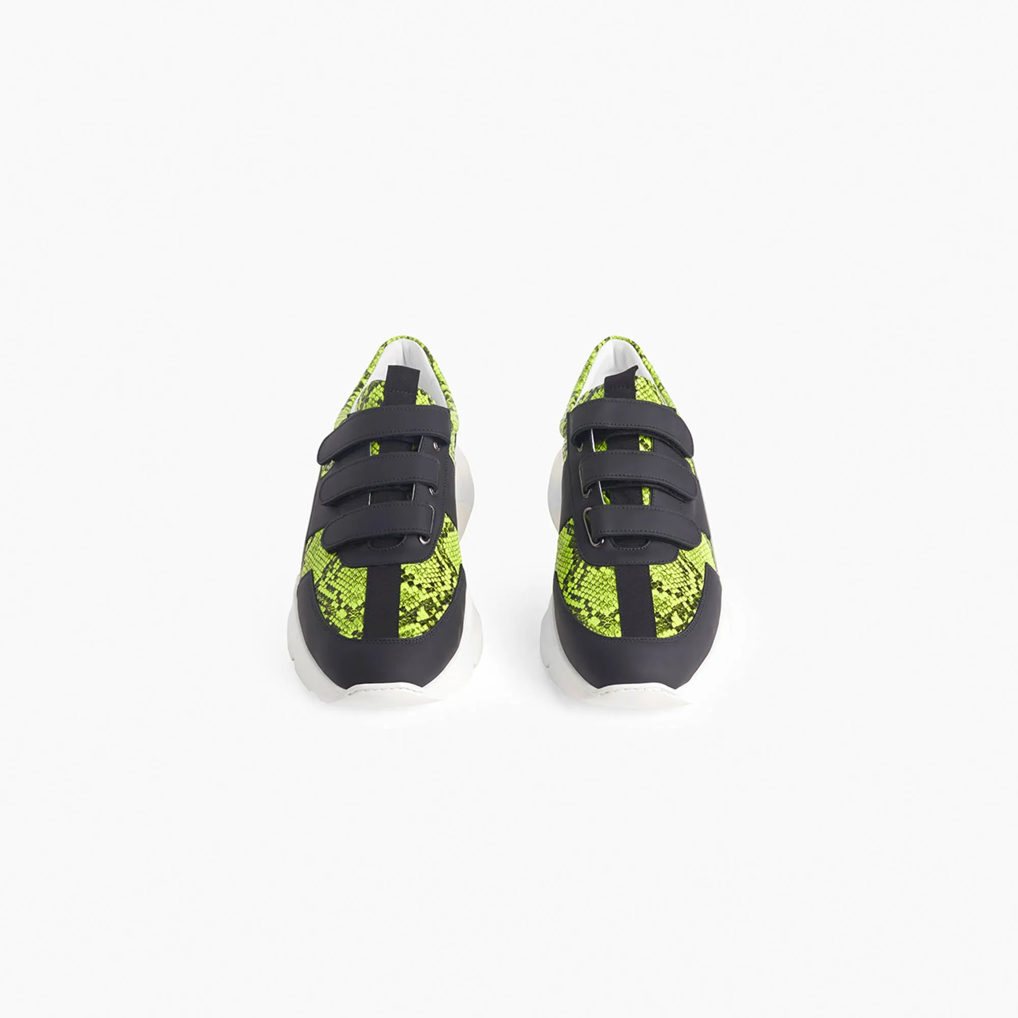 velcro panel runner / black   neon python